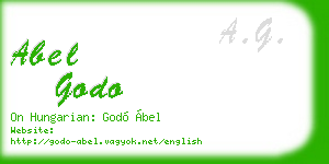 abel godo business card