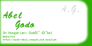 abel godo business card